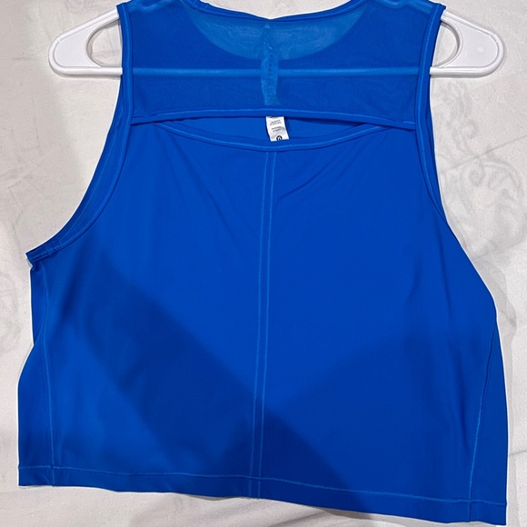 Lululemon sculpt cropped tank top poolside blue size 6 - Picture 3 of 3